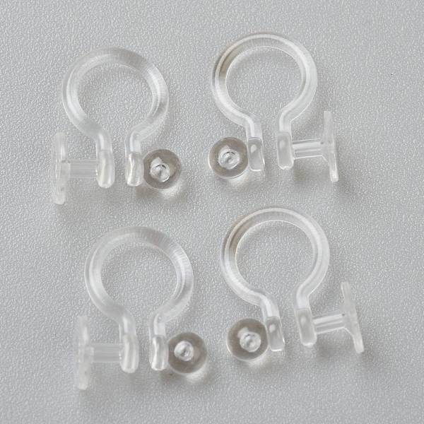 プラスチック製クリップ式イヤリングパーツ