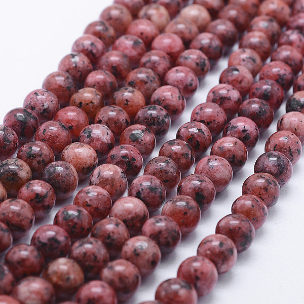 

PandaHall Natural Larvikite Beads Strands, Dyed, Round, Brown, 8~8.5mm, Hole: 1mm, about 47~49pcs/strand, 14.5 inch~14.9 inch(37~38cm)...