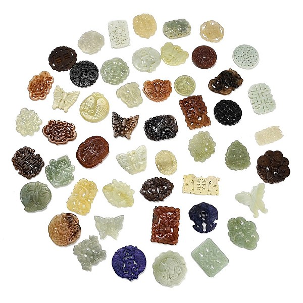 Natural Xiuyan Jade Findings Kits
