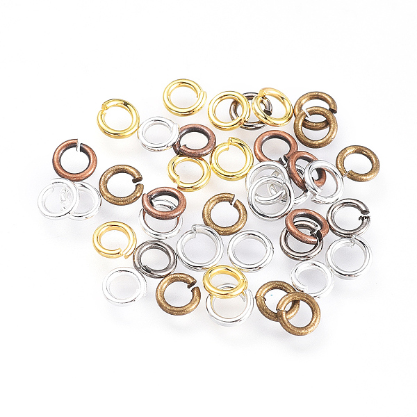 

PandaHall Brass Jump Rings, Open Jump Rings, Mixed Color, 20 Gauge, 4x0.8mm, Inner Diameter: 2.5mm, 500g Brass