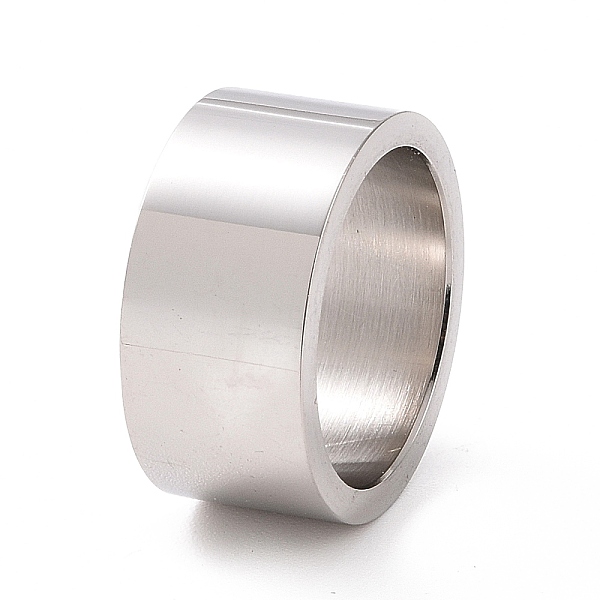 

PandaHall 201 Stainless Steel Plain Band Ring for Women, Stainless Steel Color, Inner Diameter: 17mm 201 Stainless Steel