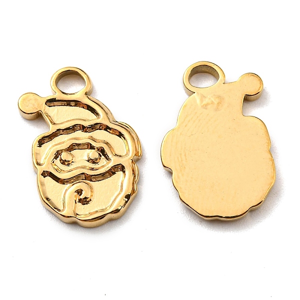 

PandaHall Ion Plating(IP) 304 Stainless Steel Pendants, Christmas Theme, Santa Claus Charm, Golden, 15x11x1.5mm, Hole: 1.8x2.3mm 304...