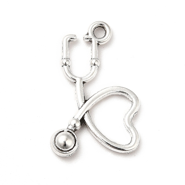 

PandaHall Tibetan Style Alloy Pendants, Stethoscope Charms, Antique Silver, 21.5x14x3mm, Hole: 1.5mm Alloy Others