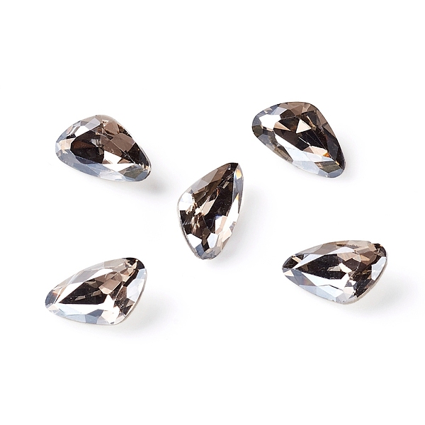 

PandaHall Glass Rhinestone Cabochons, Pointed Back & Back Plated, Faceted, Right Teardrop, Satin, 6x10x3.5mm Glass Rhinestone Teardrop Gray