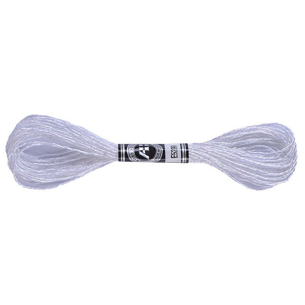 

PandaHall 12-Ply Metallic Polyester Embroidery Floss, Glitter Cross Stitch Threads for Craft Needlework Hand Embroidery, Friendship..., White