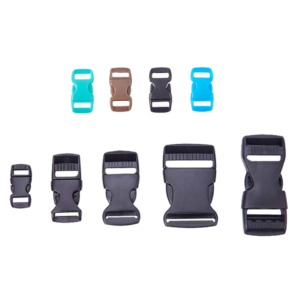 

PandaHall POM Plastic Side Release Buckles, Survival Bracelet Clasps, Mixed Color, 29~68x15~38x6~10mm, Hole: 11~32x3~5mm Plastic Multicolor