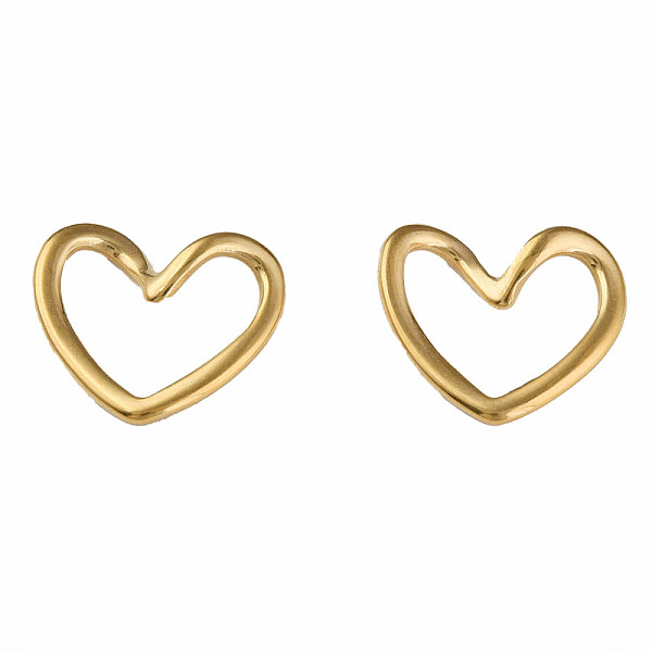 

PandaHall 304 Stainless Steel Linking Rings, Heart, Golden, 15x17x3.5mm, Hole: 7x13mm 304 Stainless Steel Heart