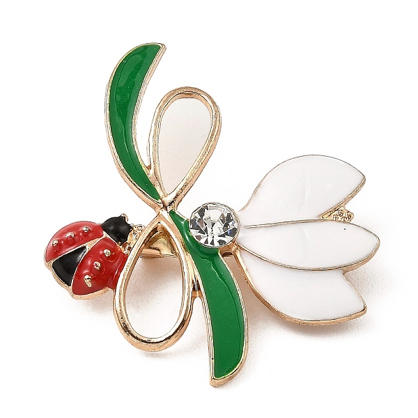 

PandaHall Flower & Ladybug Enamel Pins, Alloy & Glass Rhinestone Brooch for Women, with Brass Pins, White, 41x36.5x9mm Alloy+Enamel Flower...