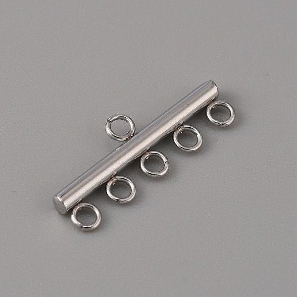 

PandaHall 304 Stainless Steel Chandelier Component Links, 6 Loop Connector, Stainless Steel Color, 9x25x2.5mm, Hole: 2mm 304 Stainless Steel...