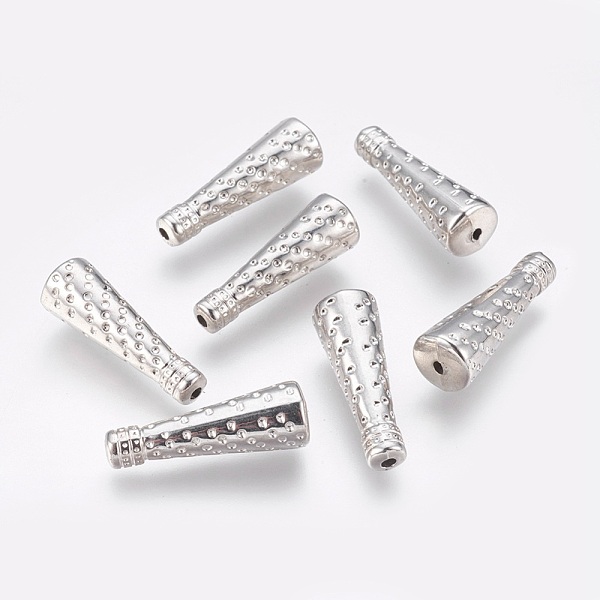 

PandaHall CCB Plastic Beads, Cone, Platinum, 25.5x9mm, Hole: 1.5mm Plastic Cone