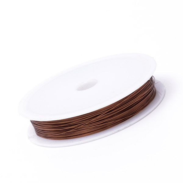 

PandaHall Round Copper Jewelry Wire, Saddle Brown, 24 Gauge, 0.5mm, about 1902.88 Feet(580m)/1000g Copper Round Brown