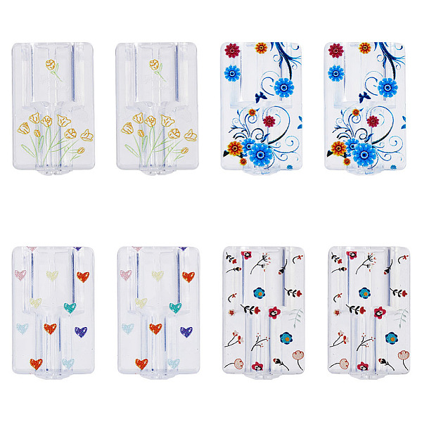 PandaHall HOBBIESAY 4 Pairs 4 Style TPU Data Cable Protective Sleeve, Charging Cable Saver for i-Phone 14/13, Flower/Heart Pattern, Mixed...