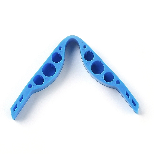 

PandaHall Reusable TPR Anti Fog Nose Bridge Strip, Prevent Eyeglasses from Fogging Bracket, Dodger Blue, 12x1.1x1cm, Hole: 2mm & 6mm & 8mm...