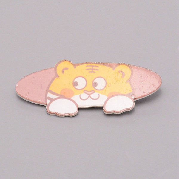 

PandaHall Tiger with Heart Chinese Zodiac Acrylic Brooch, Lapel Pin for Chinese Tiger New Year Gift, White, Orange, 23x57x7mm Acrylic 12...
