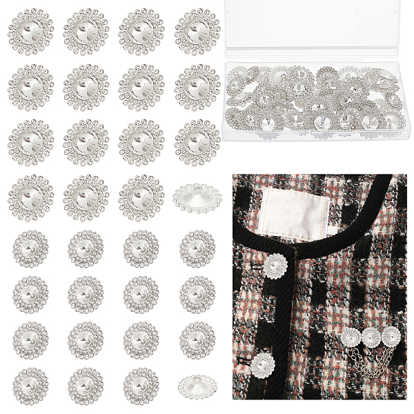 

PandaHall AHANDMAKER 18 Pcs Conchos, Decorative Buckle Screw Back Buttons, Vintage Artificial Turquoise Conchos Buttons, Round Metal Daisy...