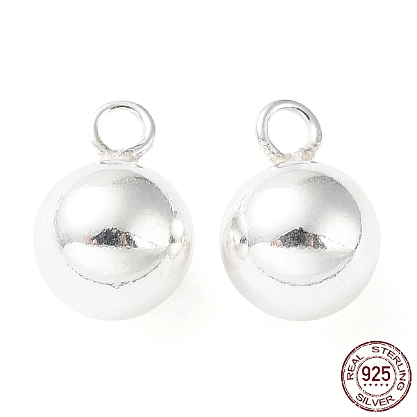 

PandaHall 925 Sterling Silver Pendants, Bell Charm, Silver, 11x8mm, Hole: 1.8mm Sterling Silver Bell