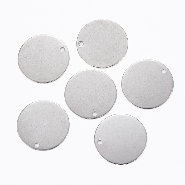 

PandaHall 304 Stainless Steel Stamping Blank Tag Pendants, Flat Round, Stainless Steel Color, 20x0.5mm, Hole: 1.5mm 304 Stainless Steel Flat...