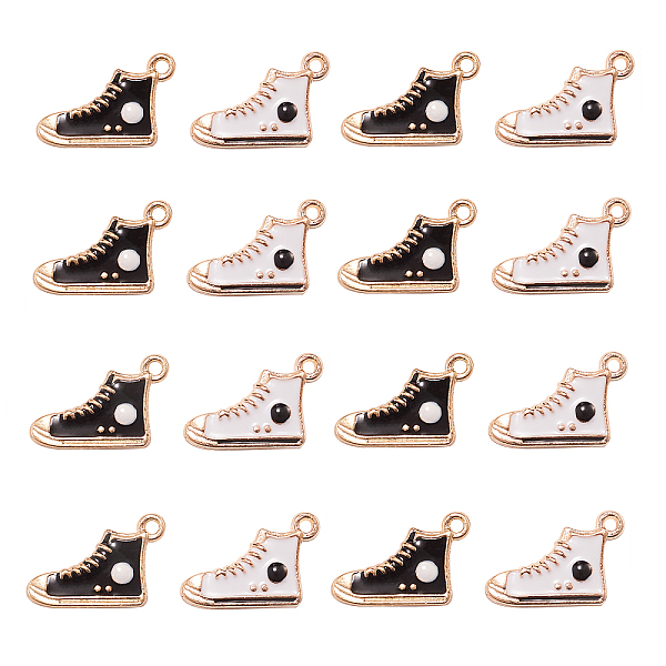 

PandaHall 60Pcs 2 Colors Alloy Enamel Pendants, Light Gold, Shoes, Mixed Color, 17~19.5x12~12.5x2~2.5mm, Hole: 1.5mm, 30pcs/color..., Multicolor