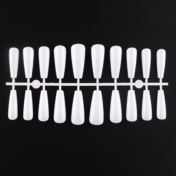 

PandaHall Solid Color Plastic Seamless Toe False Nail, Practice Manicure Nail Art Tool, Brown, 26~32x6~13mm, 20pcs/set. Plastic None Brown