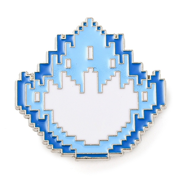 

PandaHall Fire Alloy Enamel Pin Broochs, Cadmium Free & Lead Free, Light Sky Blue, 30x30x1.8mm Alloy+Enamel Others