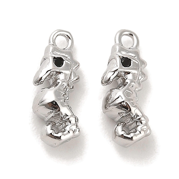 

PandaHall Brass Micro Pave Black Cubic Zirconia Charms, Sea Horse, Real Platinum Plated, 13x4.5x5mm, Hole: 1.2mm Brass+Cubic Zirconia Sea...