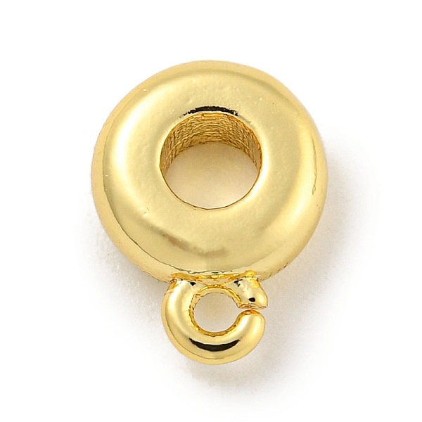 

PandaHall Rack Plating Brass Tube Bails, Loop Bails, Long-Lasting Plated, Lead Free & Cadmium Free, Real 18K Gold Plated, 10x7.5x3mm, Hole...