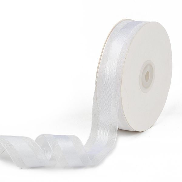

PandaHall Solid Color Organza Ribbons, for Party Decoration, Gift Packing, Silver, 1"(25mm), about 50yard/roll(45.72m/roll) Nylon None...