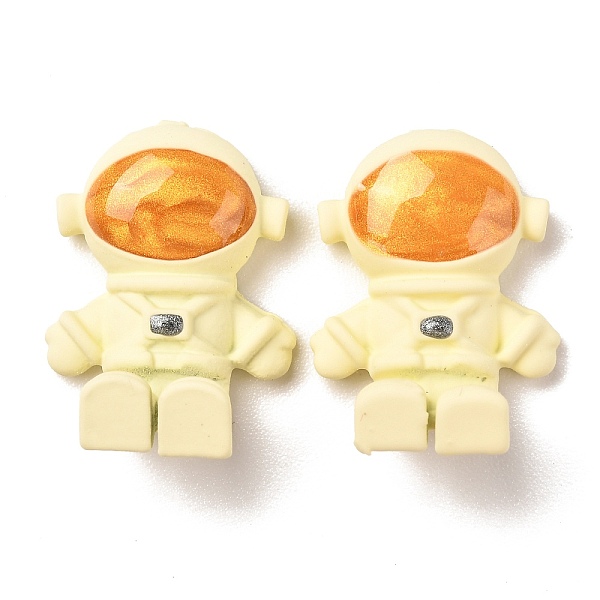 

PandaHall Resin Cabochons, Astronauts, Nail Art Decoration Accessories, Orange, 15x18.5x8.4mm Resin Human Orange