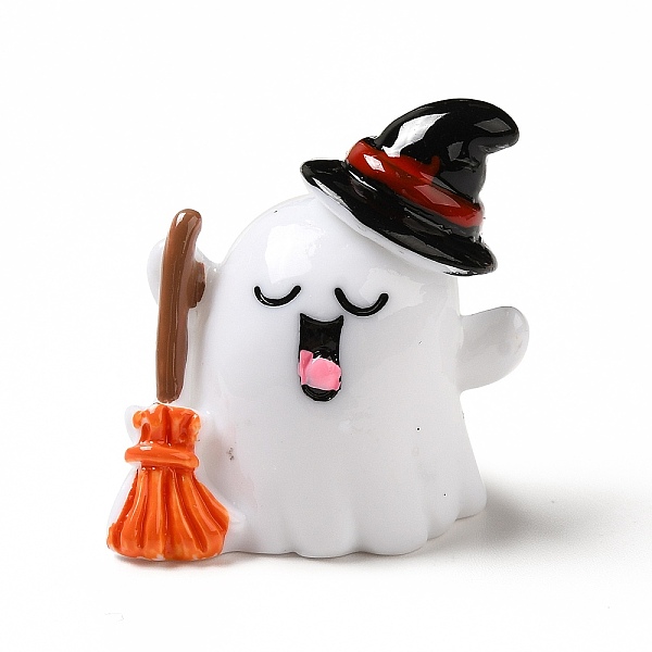 

PandaHall Halloween Theme Opaque Resin Cabochons, for Jewelry Making, Ghost, 28x19x27mm Resin Ghost