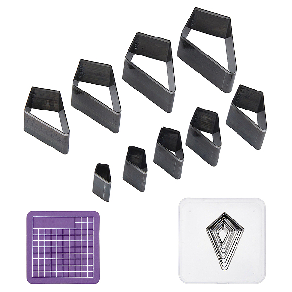 9Pcs Iron Cutting Template Set