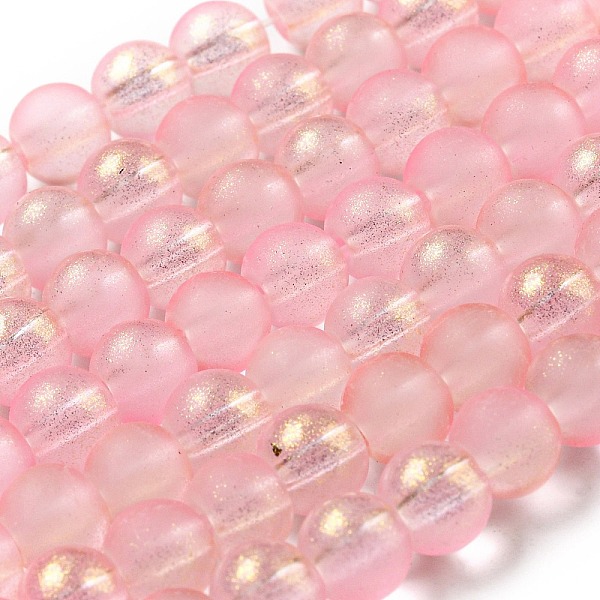 

PandaHall Spray Painted Glass Round Bead Strands, Light Coral, 6mm, Hole: 1.3~1.6mm, about 133pcs/strand, 31.4 inch Glass Round Red