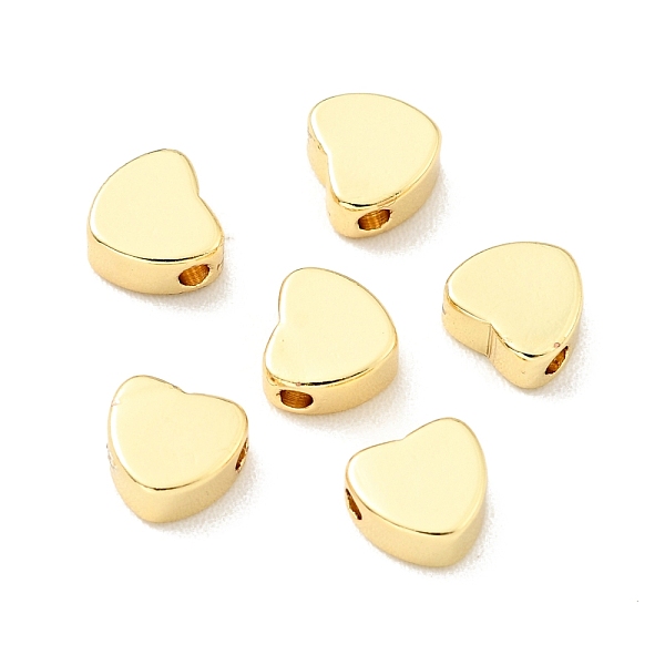 

PandaHall Brass Beads, Cadmium Free & Lead Free, Heart, Real 18K Gold Plated, 4.5x5x2.5mm, Hole: 1.2mm Brass Heart