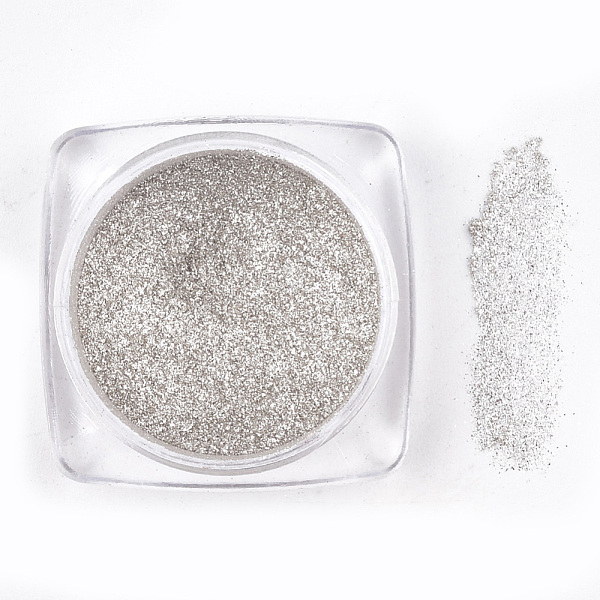 

PandaHall Metallic Mirror Holographic Pigment Chrome Powder, for Nail Art Gel Polish Manicure Decoration, Silver, 29.5x29.5x14.5mm Pigment...