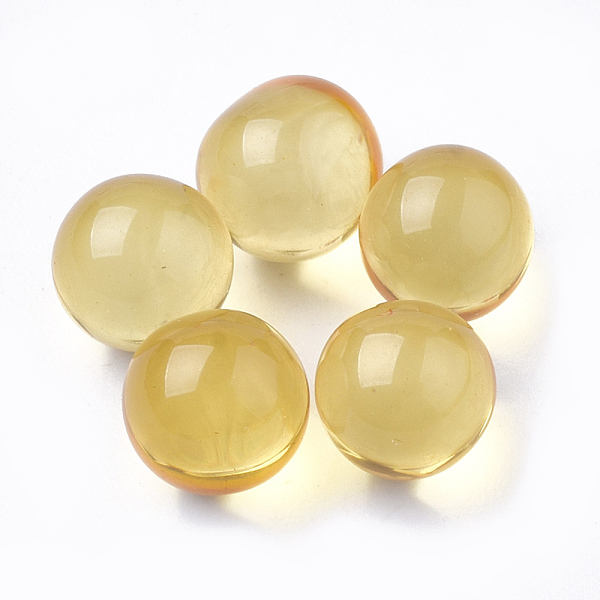 

PandaHall Resin Beads, No Hole/Undrilled, Round, Light Yellow, 5.5~6mm Resin Round Yellow