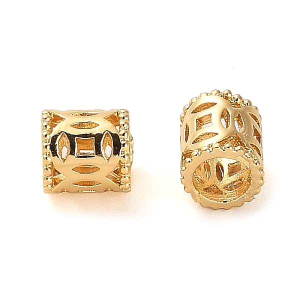 

PandaHall Brass Tube Beads, Real 18K Gold Plated, 6x6mm, Hole: 4mm Brass Tube