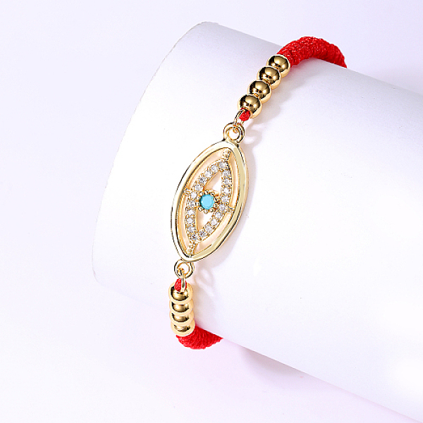 

PandaHall Brass Link Bracelets, Adjustable Bracelet, Eye, No Size Brass Eye