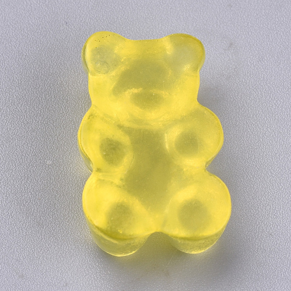 

PandaHall Resin Cabochons, Bear, Yellow, 17x12x7mm Resin Bear Yellow
