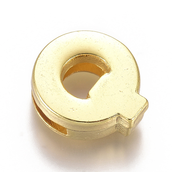 

PandaHall Alloy Slide Charms, Letter Q, 12x13x4mm, Hole: 1.5x8mm Alloy Letter Q