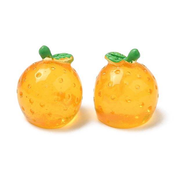 

PandaHall Semi-stereoscopic Transparent Resin Cabochons, Fruit, Orange, 18x16mm Resin Orange Orange