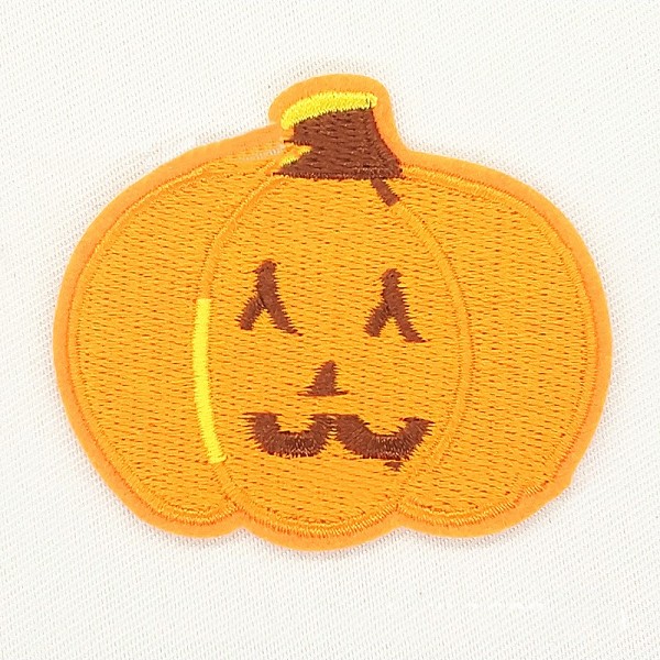 

PandaHall Computerized Embroidery Cloth Iron on/Sew on Patches, Costume Accessories, Halloween Pumpkin Jack-O'-Lantern, Orange, 5.8x6.7cm...