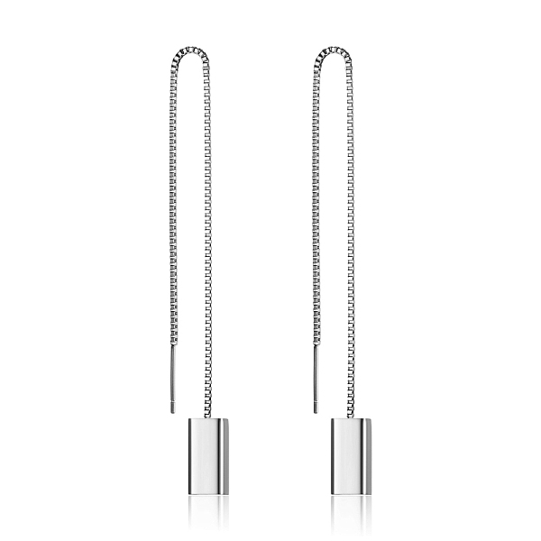 

PandaHall Stainless Steel Cube Dangle Earrings for Women Stainless Steel Cube