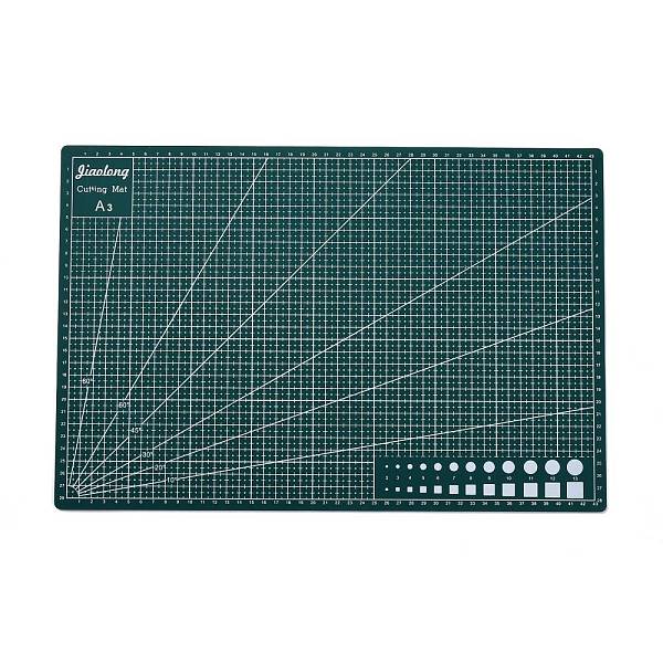 

PandaHall A3 PVC Self Healing PVC Cutting Mat, Double Sided Gridded Cutting Board, for Craft Art, Dark Slate Gray, 29.9x44.9x0.3cm Plastic