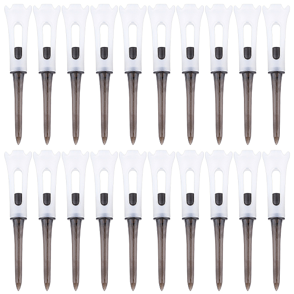 

PandaHall AHANDMAKER 20 Pcs Plastic Golf Ball Holder Five Claw Pin Tool, 16mm Black Plastic Golf Tees, Professional Deluxe Golf Tee, Bulk...