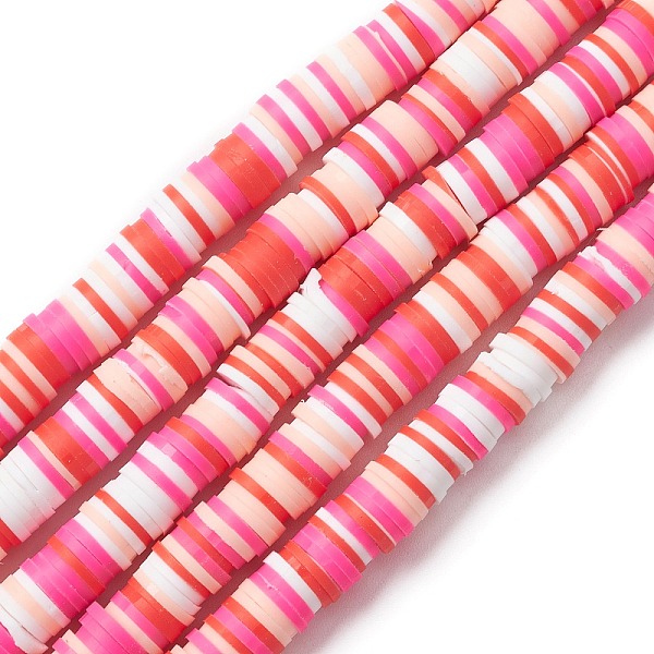 

PandaHall Handmade Polymer Clay Beads Strands, for DIY Jewelry Crafts Supplies, Heishi Beads, Disc/Flat Round, White, 8x1mm, Hole: 2mm...