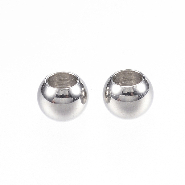 

PandaHall 304 Stainless Steel Beads, Rondelle, Stainless Steel Color, 4x3mm, Hole: 2mm 304 Stainless Steel Rondelle