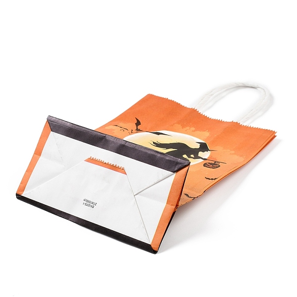 

PandaHall Halloween Theme Kraft Paper Gift Bags, Shopping Bags, Rectangle, Colorful, Witch Pattern, Finished Product: 21x14.9x7.9cm Paper...