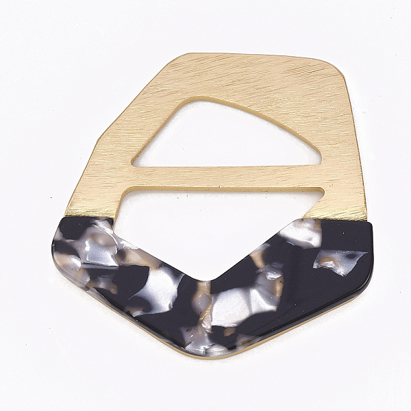

PandaHall Aluminum & Cellulose Acetate(Resin) Buckles, Mixed Color, 58.5x56.5x4.5~5mm, Hole: 32~35x14~18mm Aluminum Others Multicolor