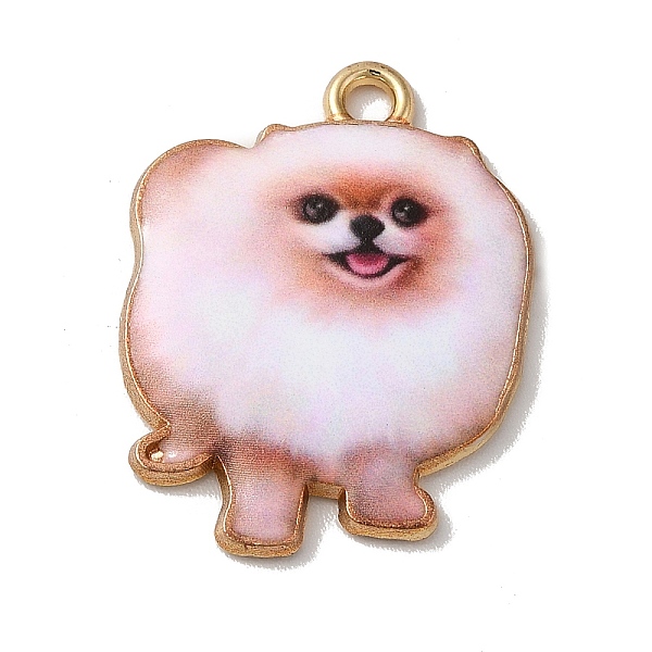 

PandaHall Alloy Pendants, Cadmium Free & Nickel Free & Lead Free, Dog, Sandy Brown, 23.5x18.5x2.5mm, Hole: 2mm Alloy Dog