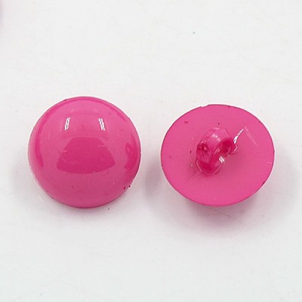 

PandaHall Acrylic Dome Shank Buttons, 1-Hole, Dyed, Half Round, Camellia, 18x6mm, Hole: 3mm Acrylic Half Round Pink