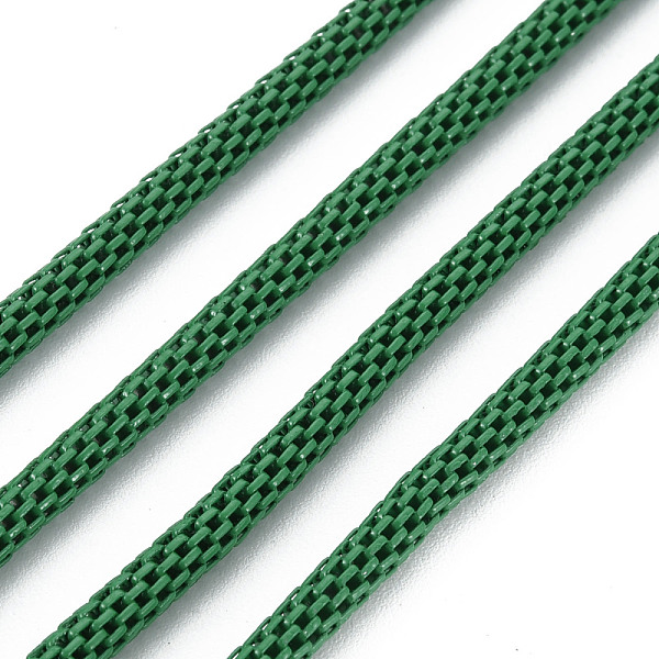 

PandaHall Electrophoresis Iron Popcorn Chains, Soldered, Sea Green, 1180x3mm Iron